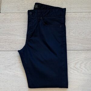 BOSS Delaware Slim Fit Stretch Performance Dress Pants in Dark Blue Size 31